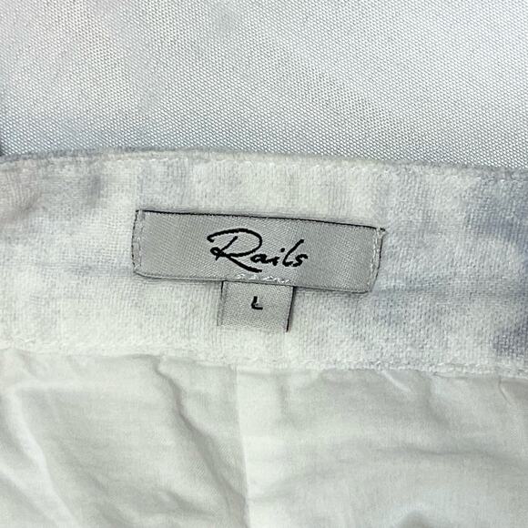 Rails Eleanor Dress White Blue Tie Dye Short Dress Style Size Large - Picture 2 of 3